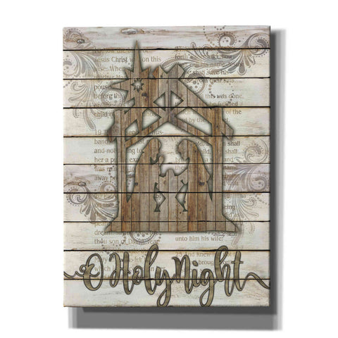 Image of 'O Holy Night Manger' by Cindy Jacobs, Canvas Wall Art