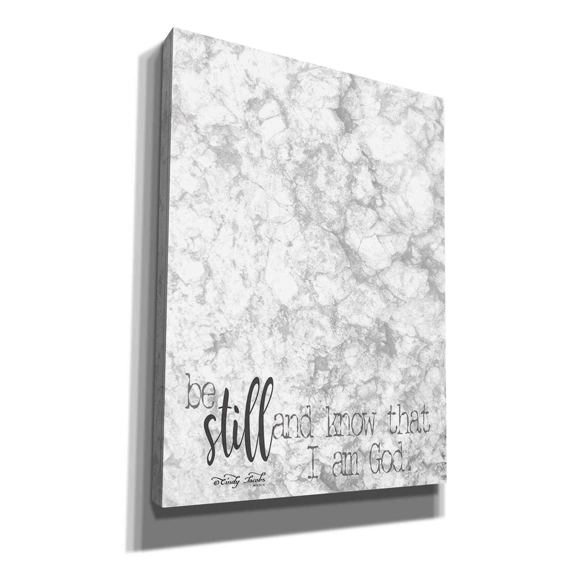 'Be Still' by Cindy Jacobs, Canvas Wall Art