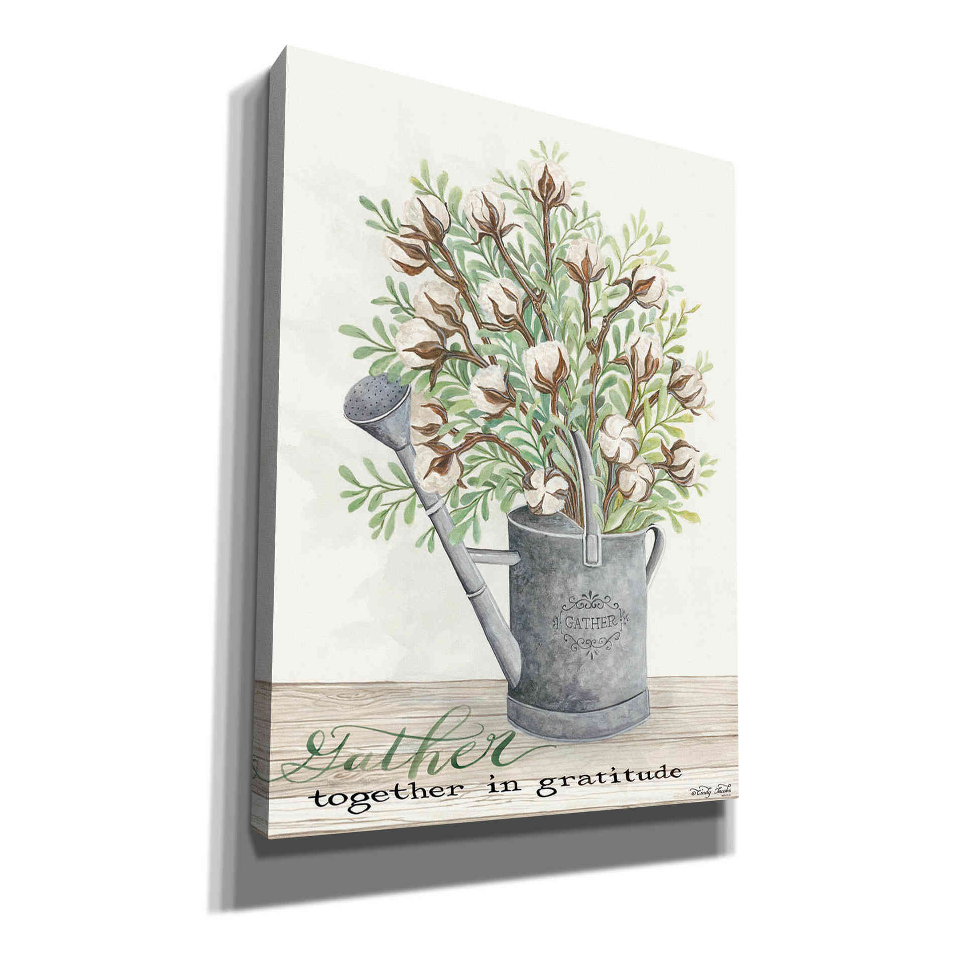 'Gather Together Cotton Bouquet' by Cindy Jacobs, Canvas Wall Art
