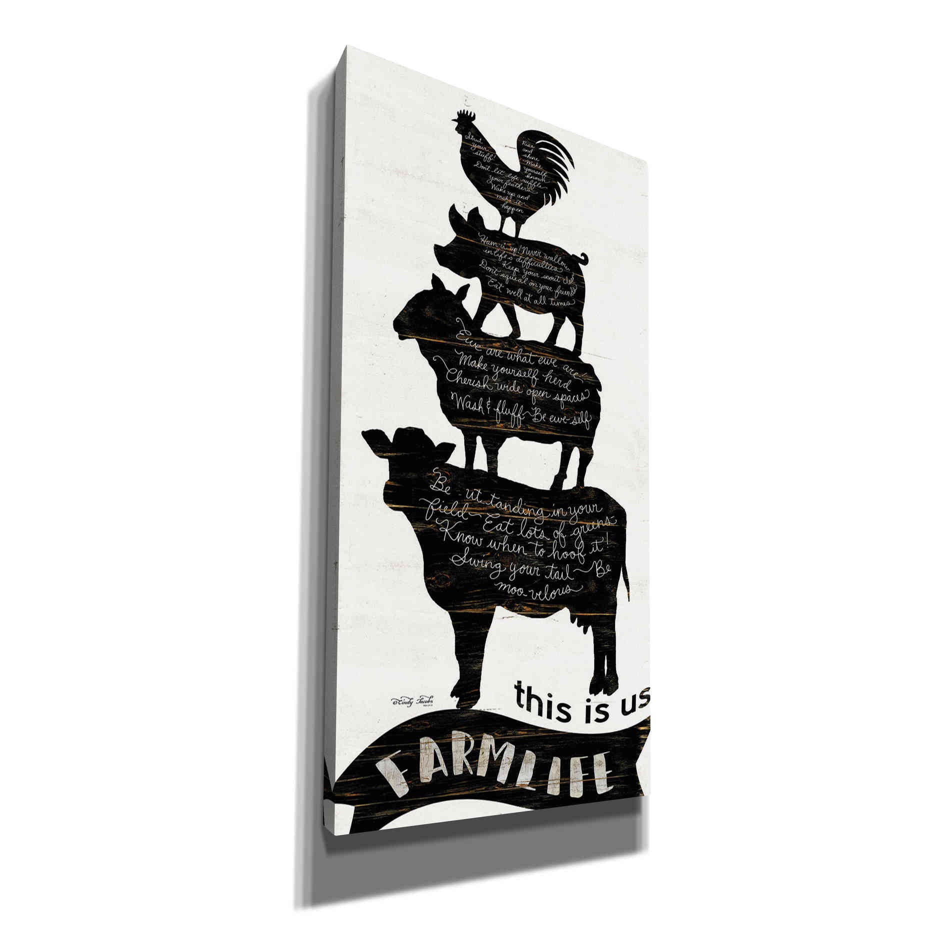 'This is Us Farmlife' by Cindy Jacobs, Canvas Wall Art