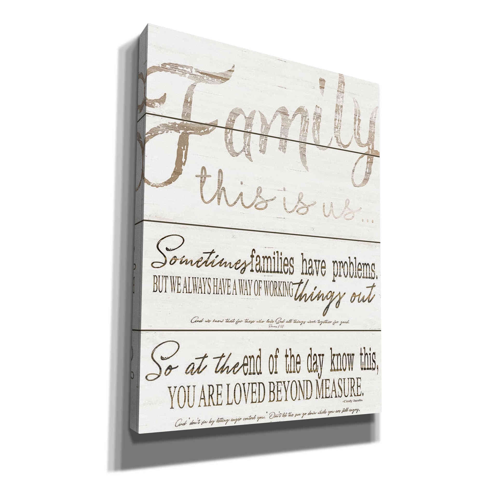 'Family - You Are Loved' by Cindy Jacobs, Canvas Wall Art
