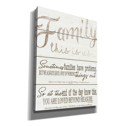 Image of 'Family - You Are Loved' by Cindy Jacobs, Canvas Wall Art