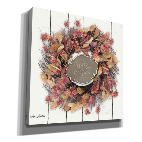 Image of 'Hello Fall Wreath' by Lori Deiter, Canvas Wall Art