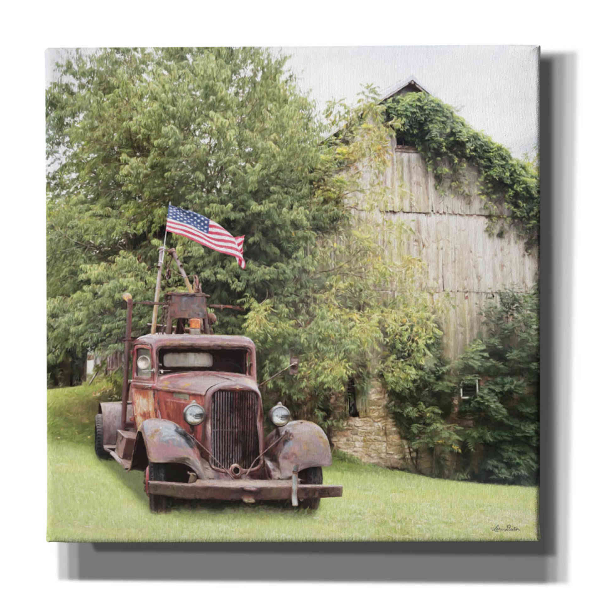 'Towing the Line' by Lori Deiter, Canvas Wall Art