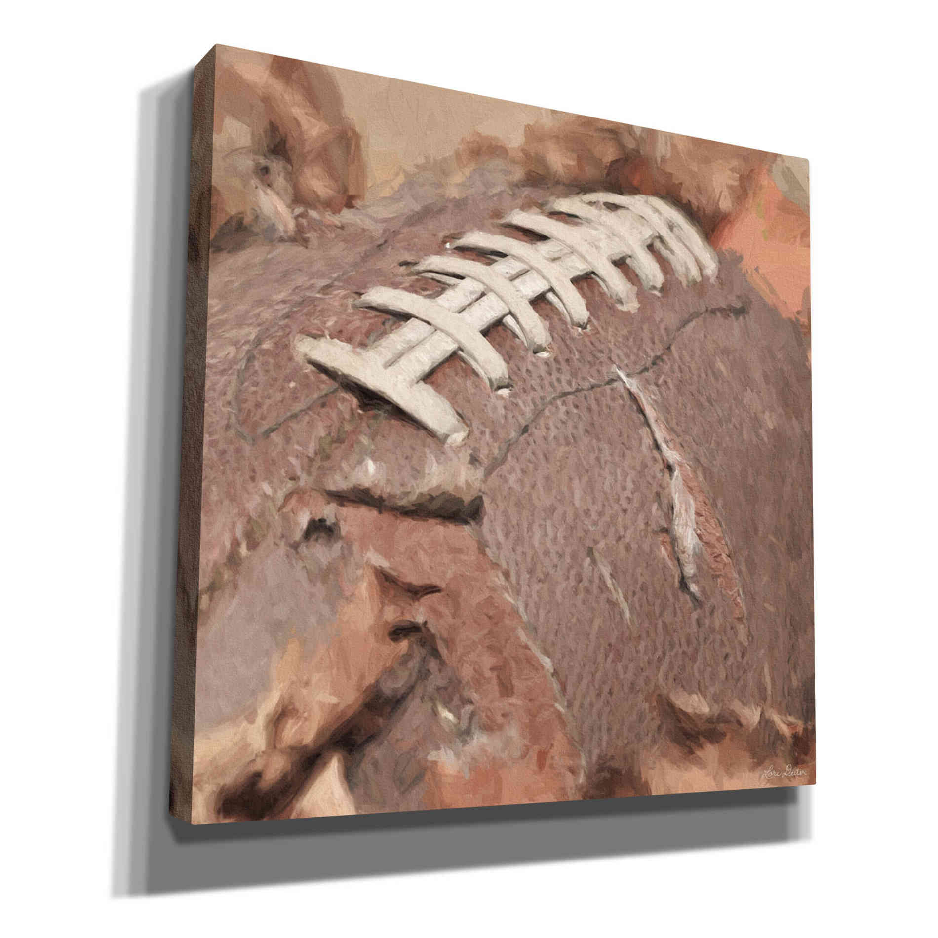 'Football Season' by Lori Deiter, Canvas Wall Art