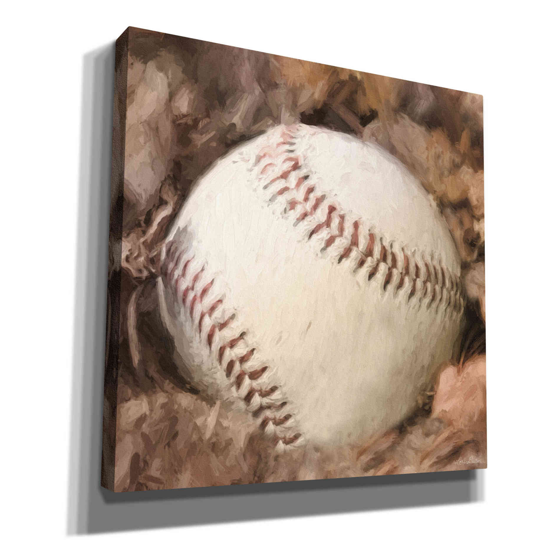 'Baseball Season' by Lori Deiter, Canvas Wall Art