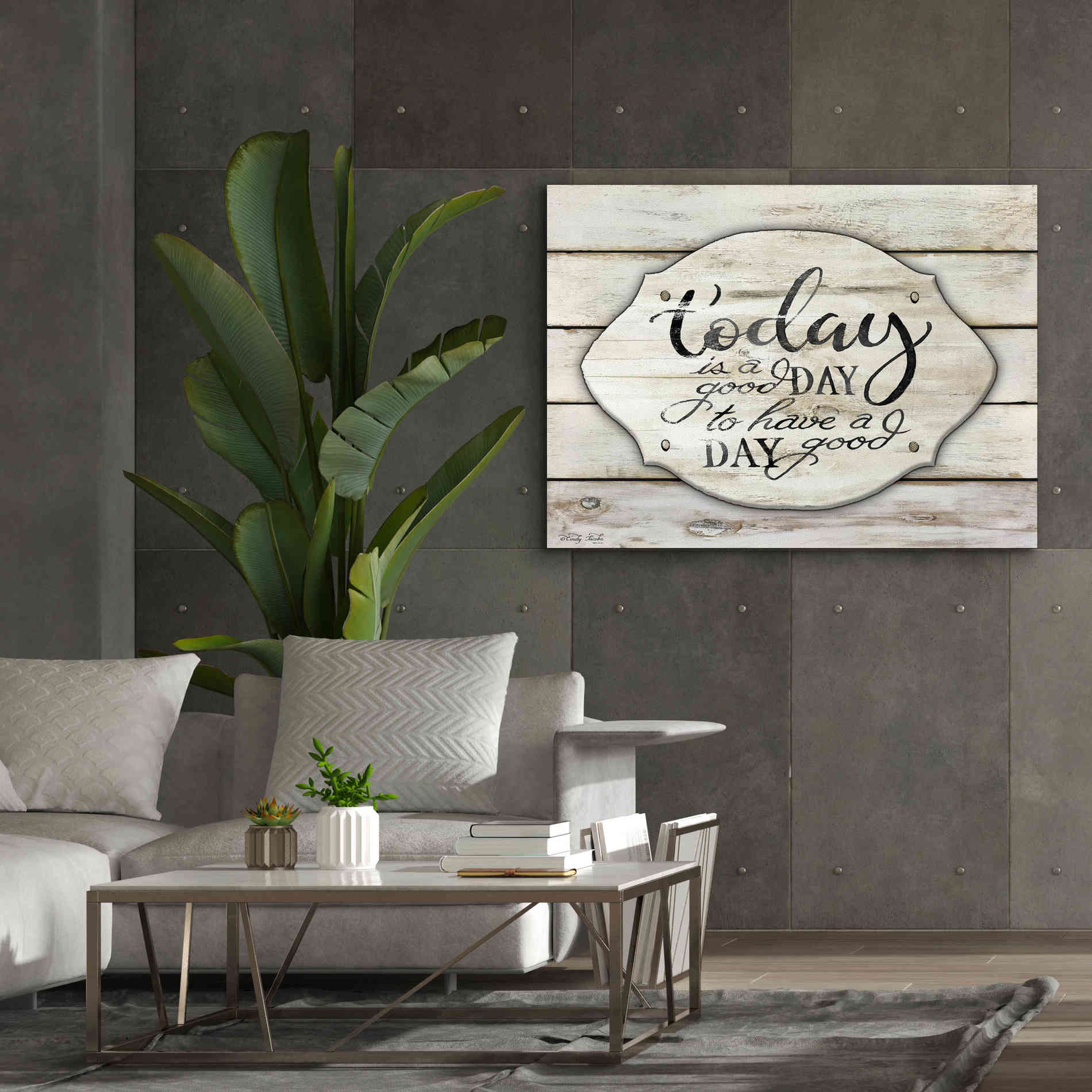 'Today is a Good Day' by Cindy Jacobs, Canvas Wall Art,54 x 40