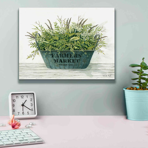 Image of 'Farmer's Market Vintage 1848' by Cindy Jacobs, Canvas Wall Art,16 x 12