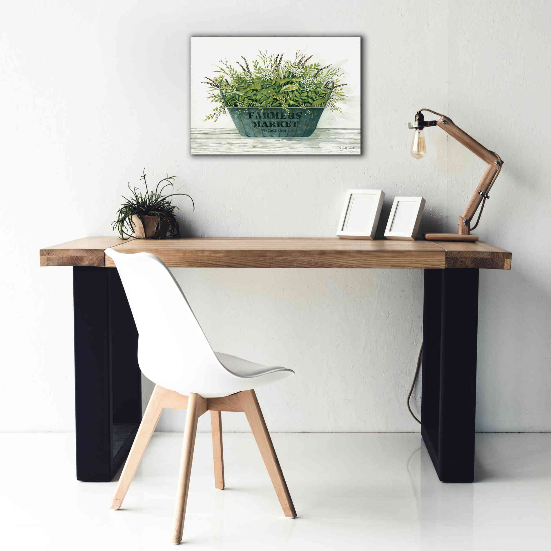 'Farmer's Market Vintage 1848' by Cindy Jacobs, Canvas Wall Art,26 x 18