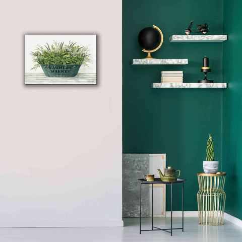 Image of 'Farmer's Market Vintage 1848' by Cindy Jacobs, Canvas Wall Art,26 x 18