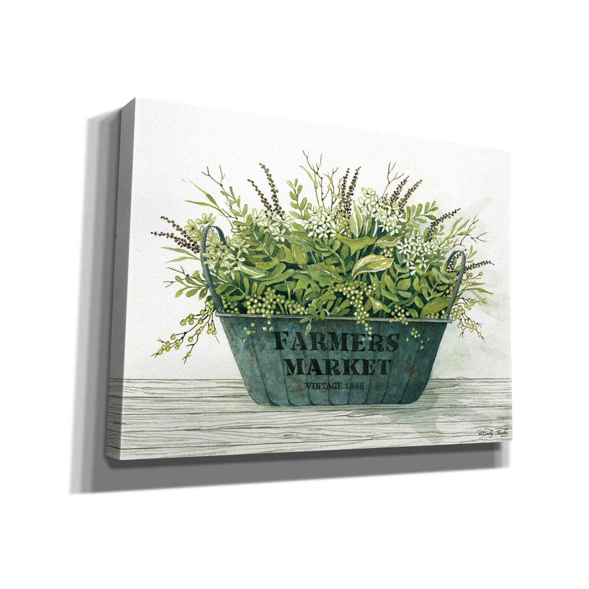 'Farmer's Market Vintage 1848' by Cindy Jacobs, Canvas Wall Art
