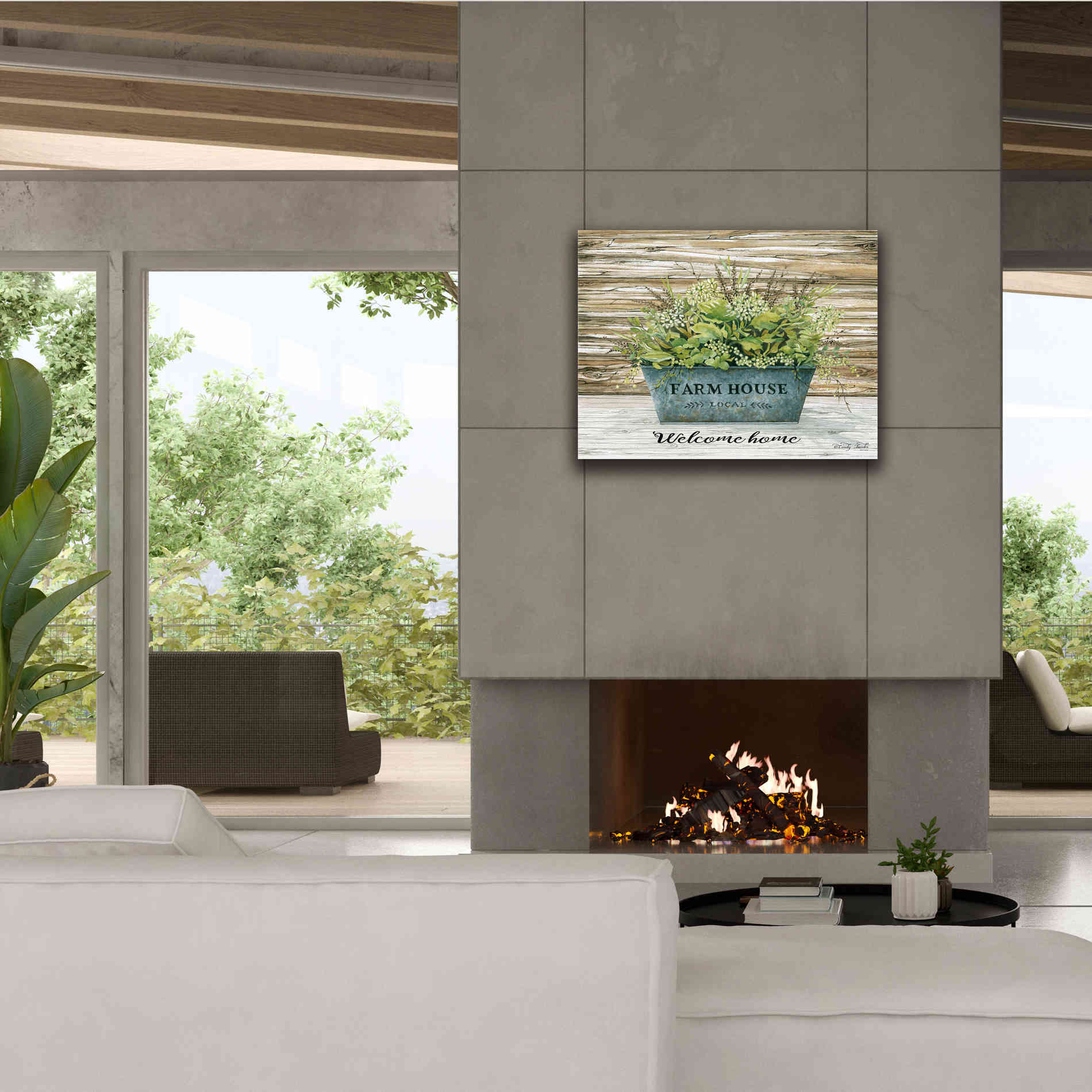 'Welcome Home' by Cindy Jacobs, Canvas Wall Art,34 x 26