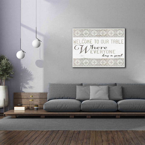 Image of 'Welcome to Our Table' by Cindy Jacobs, Canvas Wall Art,54 x 40