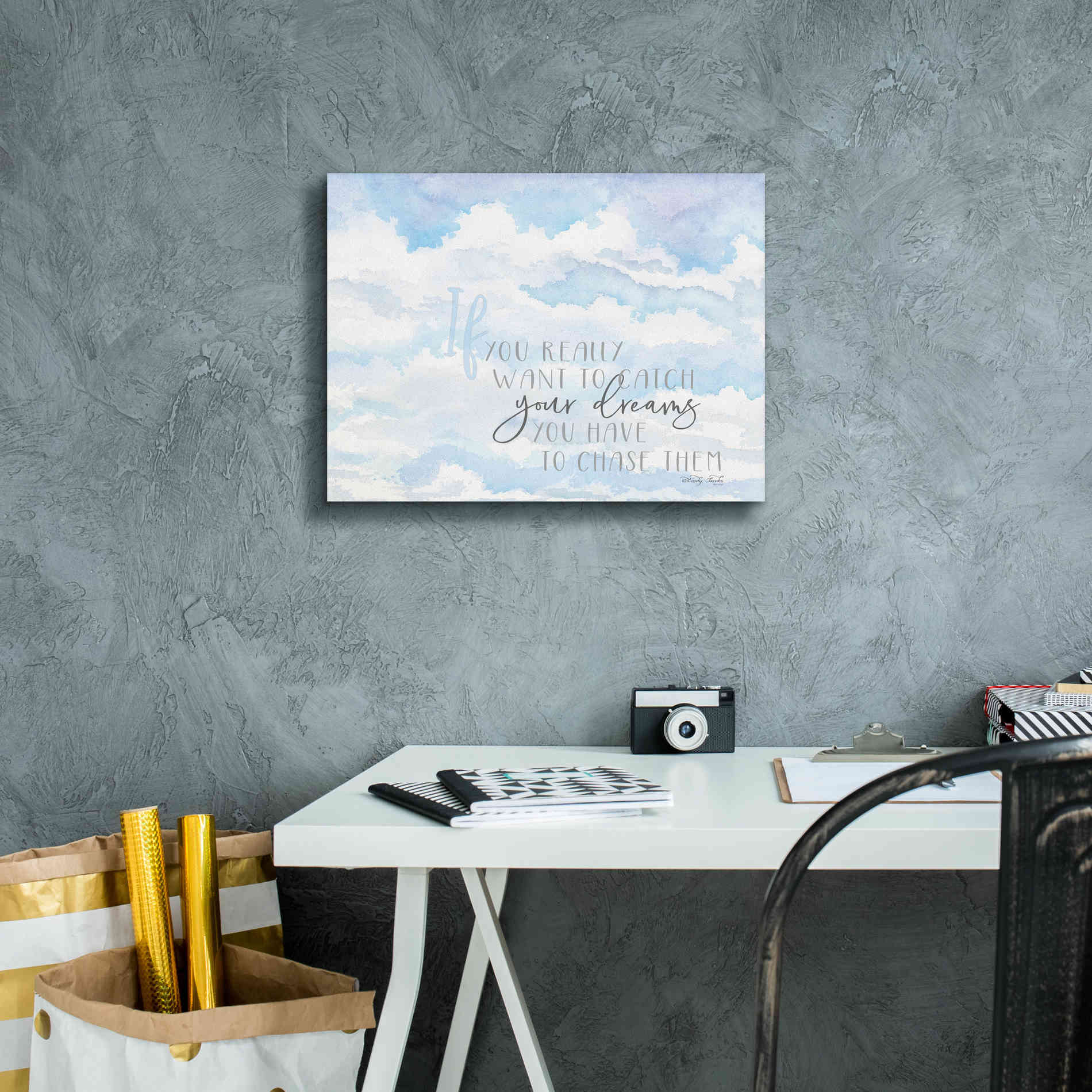 'Chase Your Dreams' by Cindy Jacobs, Canvas Wall Art,16 x 12