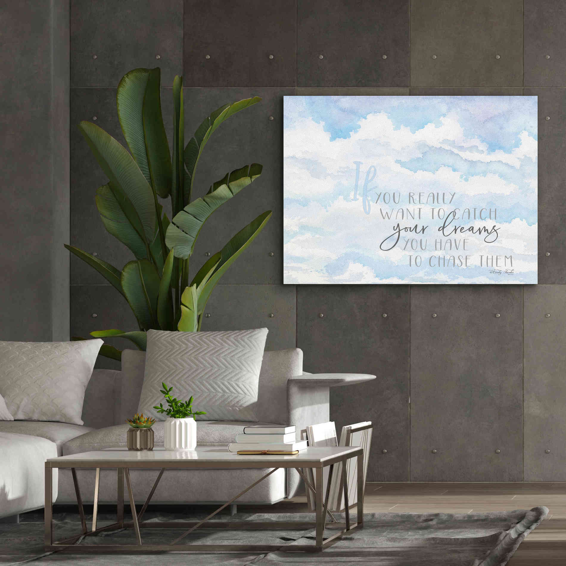 'Chase Your Dreams' by Cindy Jacobs, Canvas Wall Art,54 x 40