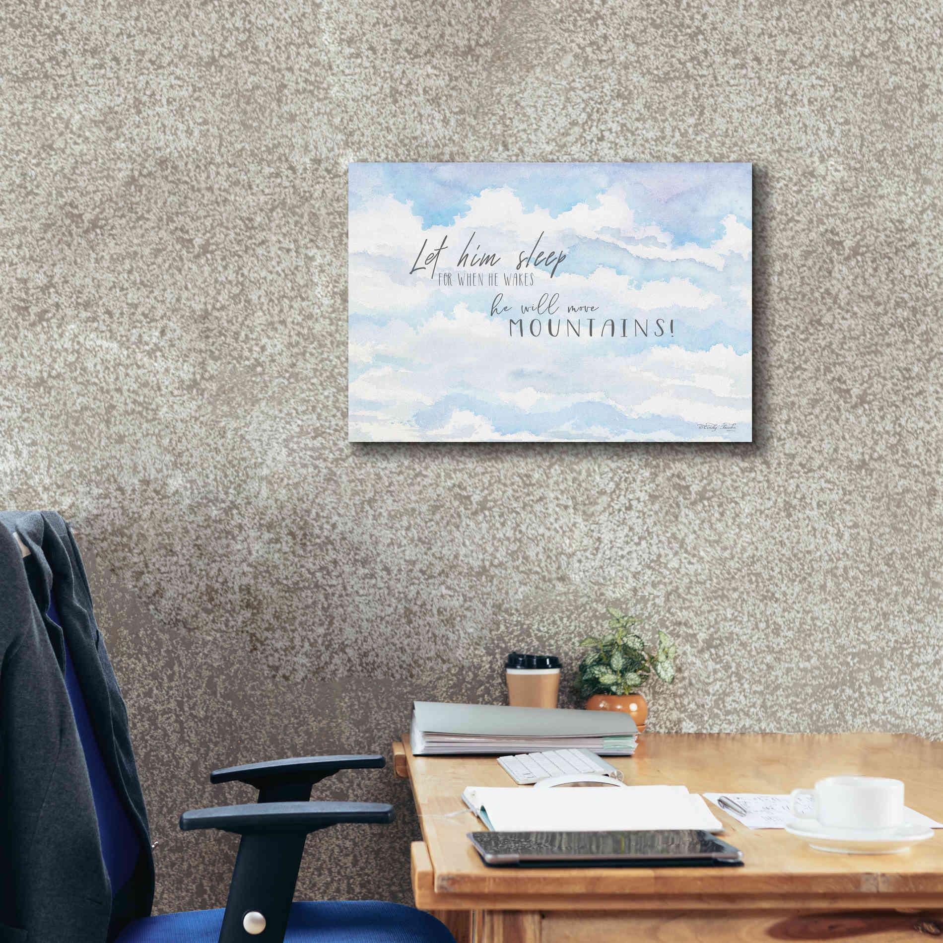 'Let Him Sleep' by Cindy Jacobs, Canvas Wall Art,26 x 18
