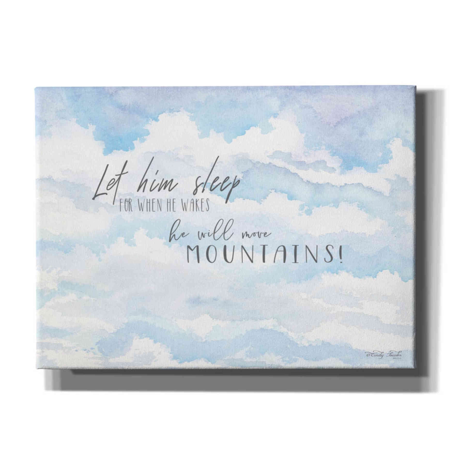 'Let Him Sleep' by Cindy Jacobs, Canvas Wall Art