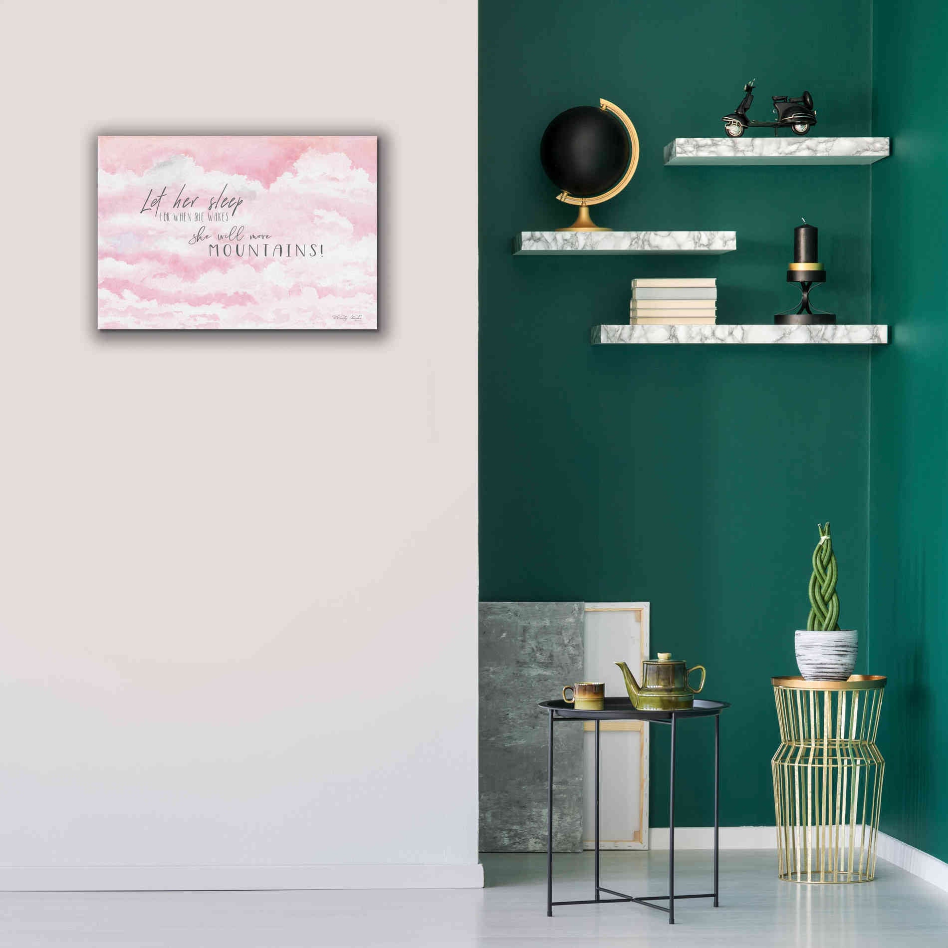 'Let Her Sleep' by Cindy Jacobs, Canvas Wall Art,26 x 18