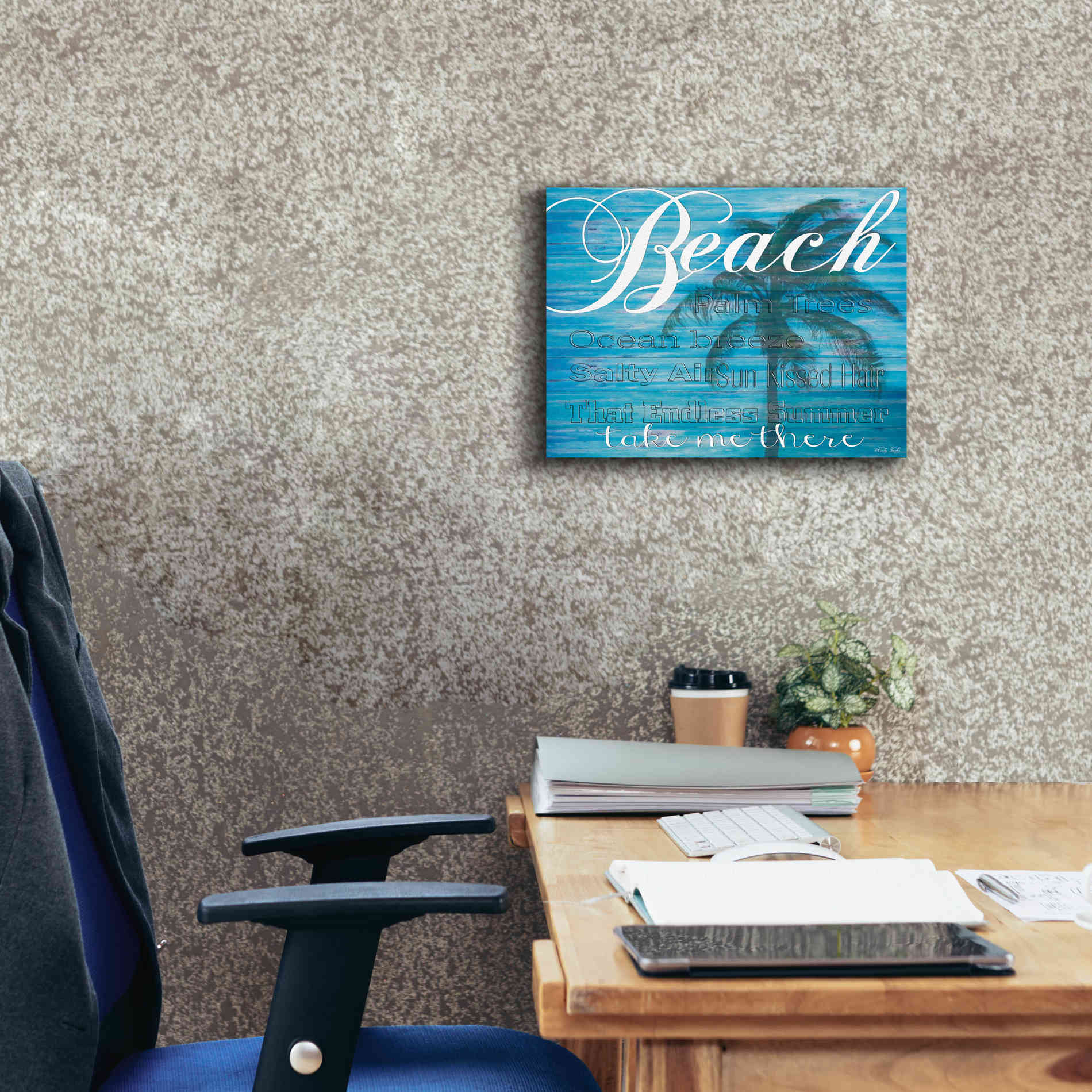 'Beach - Take Me There' by Cindy Jacobs, Canvas Wall Art,16 x 12