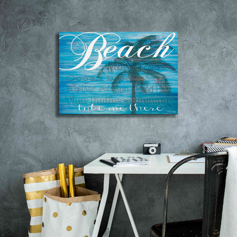 Image of 'Beach - Take Me There' by Cindy Jacobs, Canvas Wall Art,26 x 18