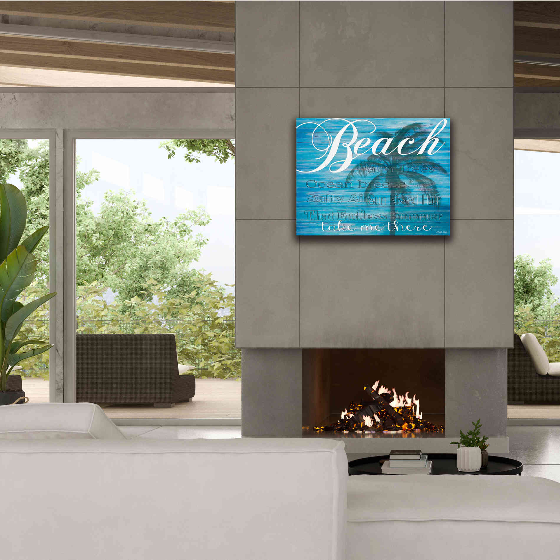'Beach - Take Me There' by Cindy Jacobs, Canvas Wall Art,34 x 26