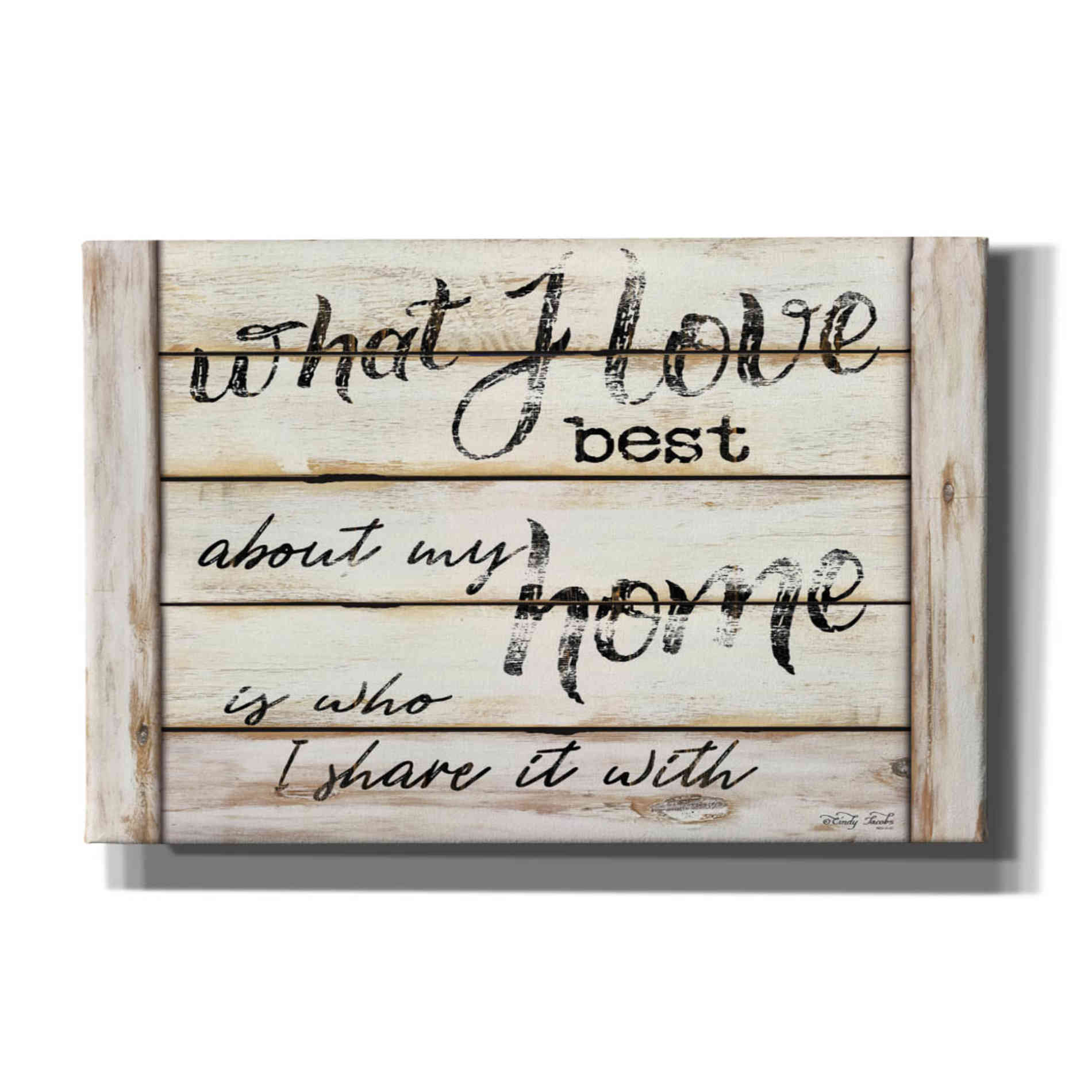 'What I Love Best' by Cindy Jacobs, Canvas Wall Art