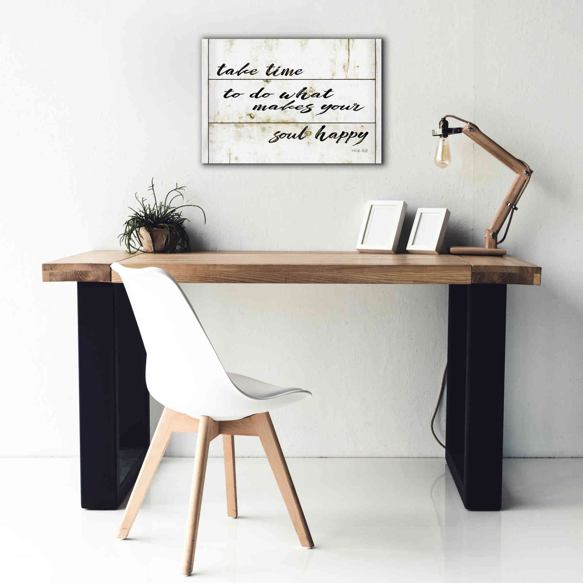 'Soul Happy' by Cindy Jacobs, Canvas Wall Art,26 x 18