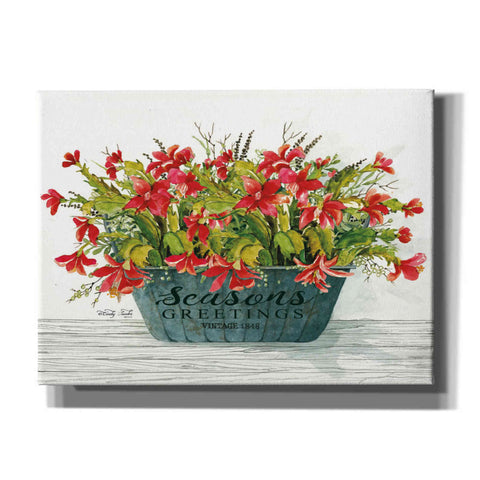 Image of 'Seasons Greetings Pot' by Cindy Jacobs, Canvas Wall Art