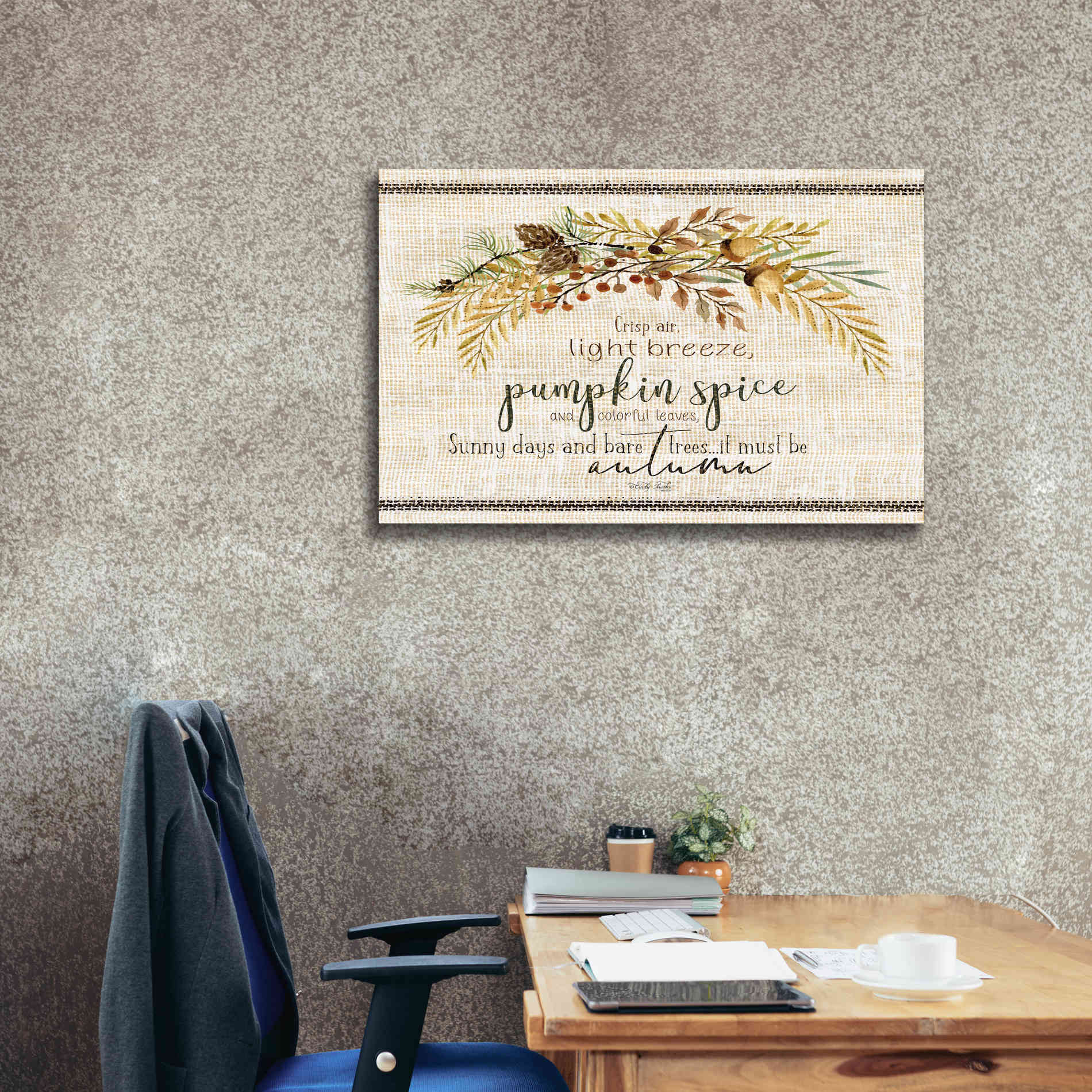 'It Must be Autumn' by Cindy Jacobs, Canvas Wall Art,40 x 26