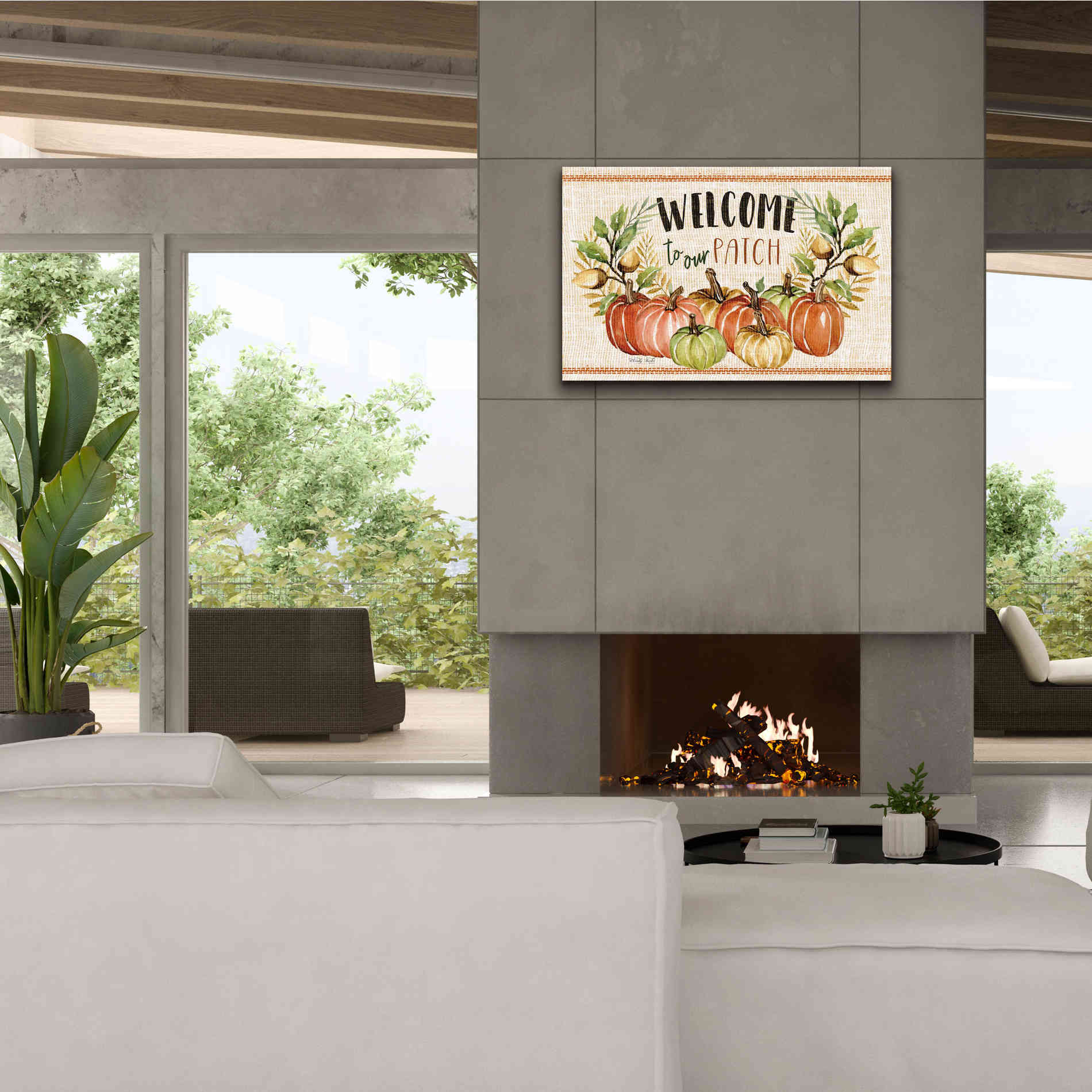 'Welcome to Our Patch' by Cindy Jacobs, Canvas Wall Art,40 x 26