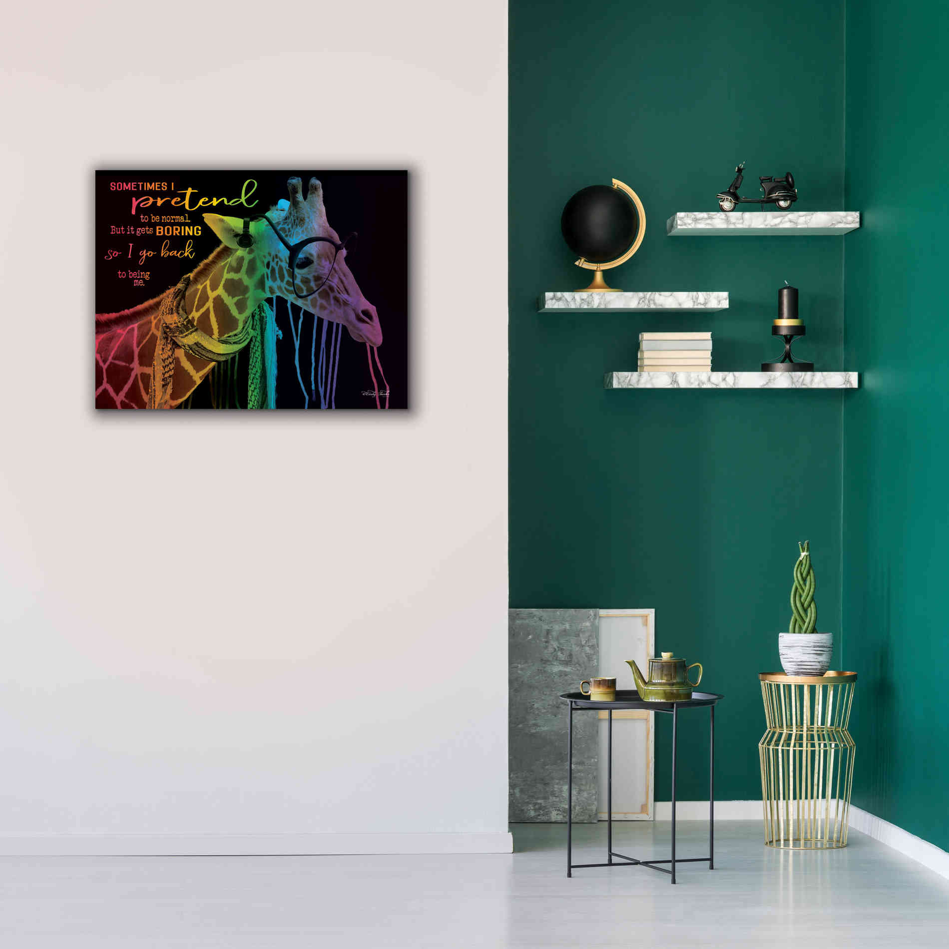'Sometimes I Pretend' by Cindy Jacobs, Canvas Wall Art,34 x 26