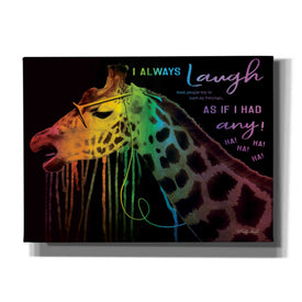 'I Always Laugh' by Cindy Jacobs, Canvas Wall Art