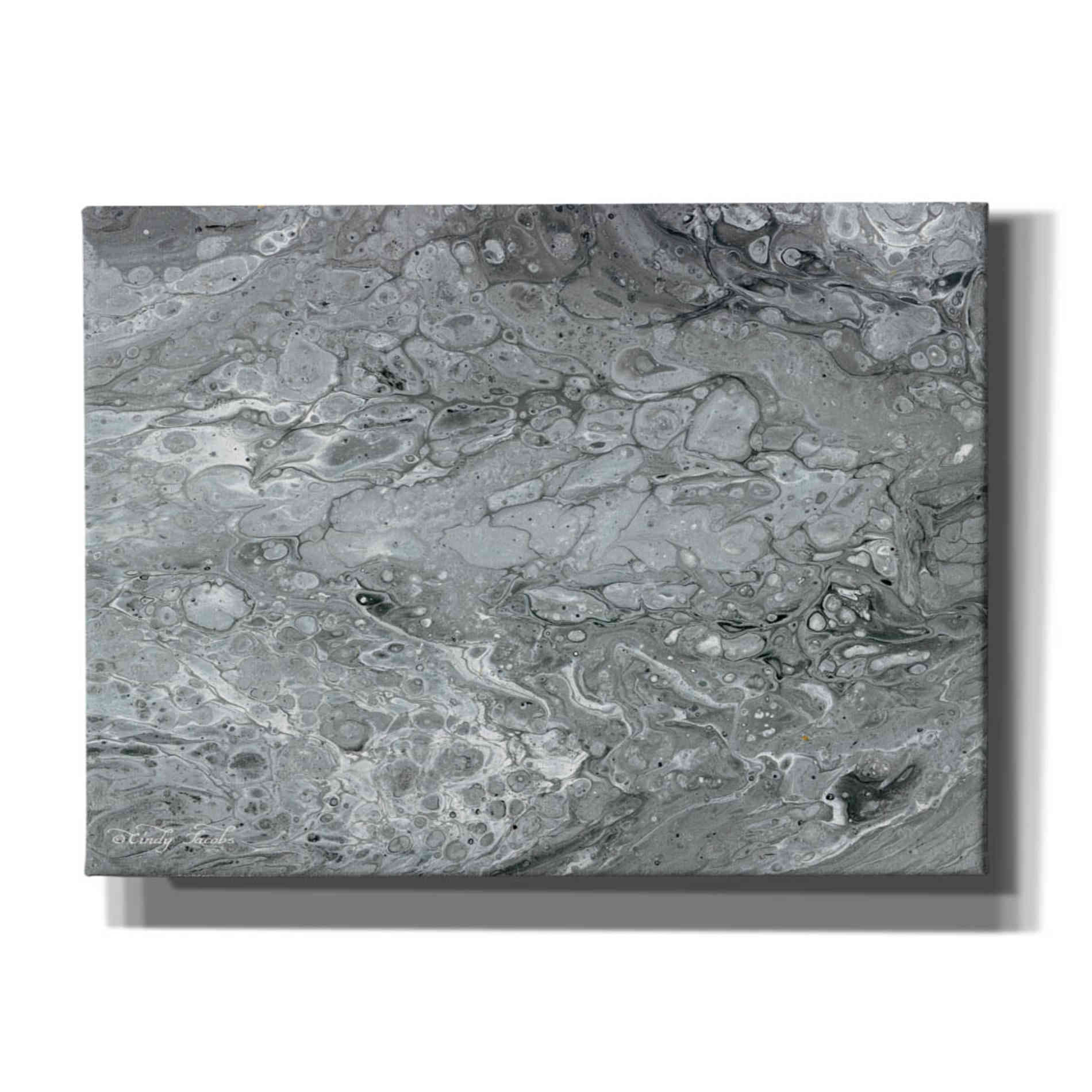 'Abstract in Gray II' by Cindy Jacobs, Canvas Wall Art
