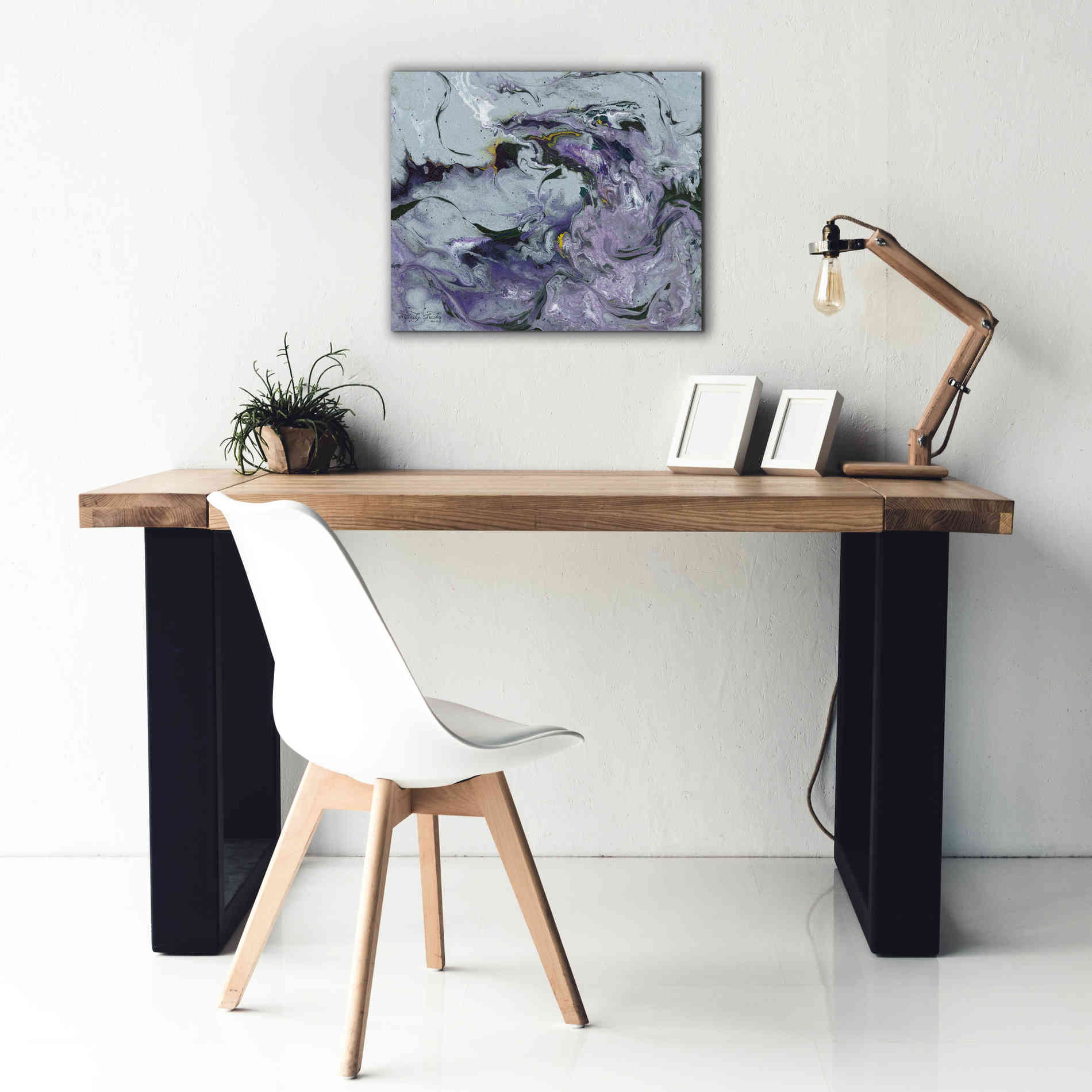 'Abstract in Purple IV' by Cindy Jacobs, Canvas Wall Art,24 x 20