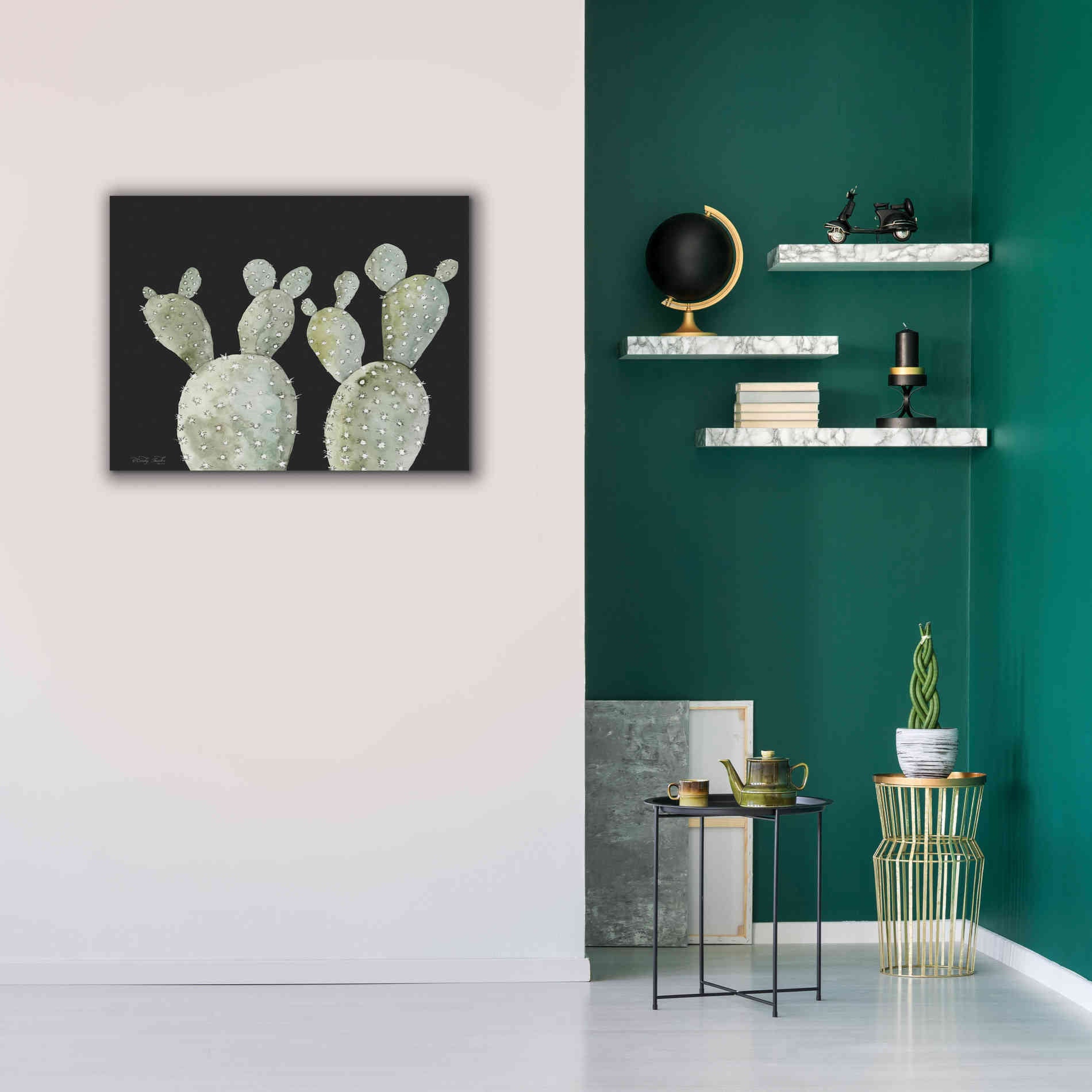 'Happy Cactus II' by Cindy Jacobs, Canvas Wall Art,34 x 26