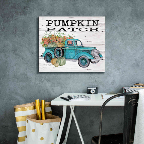 Image of 'Pumpkin Patch Truck' by Cindy Jacobs, Canvas Wall Art,24 x 20