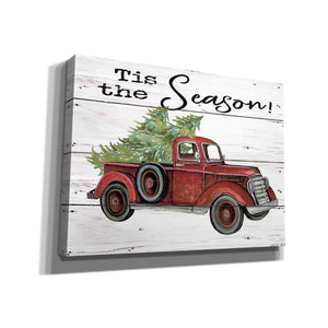 'Tis the Season Red Truck' by Cindy Jacobs, Canvas Wall Art