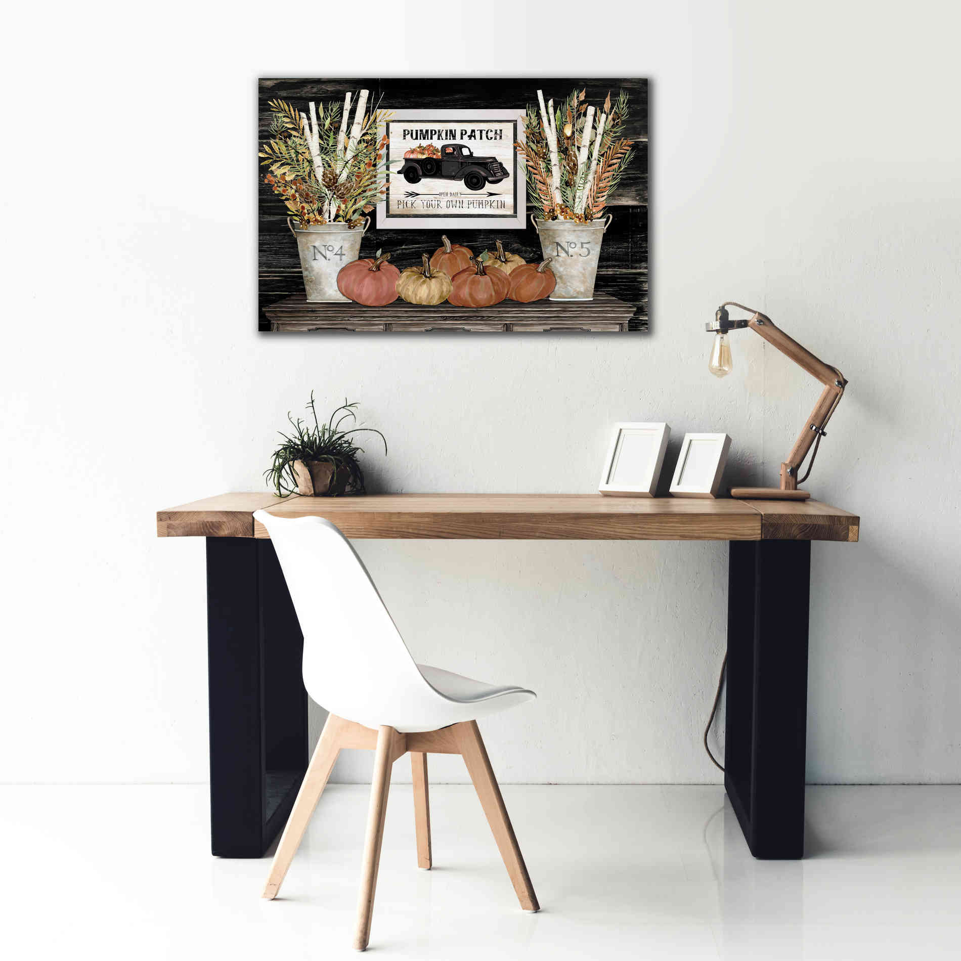 'Pumpkin Patch Still Life' by Cindy Jacobs, Canvas Wall Art,40 x 26