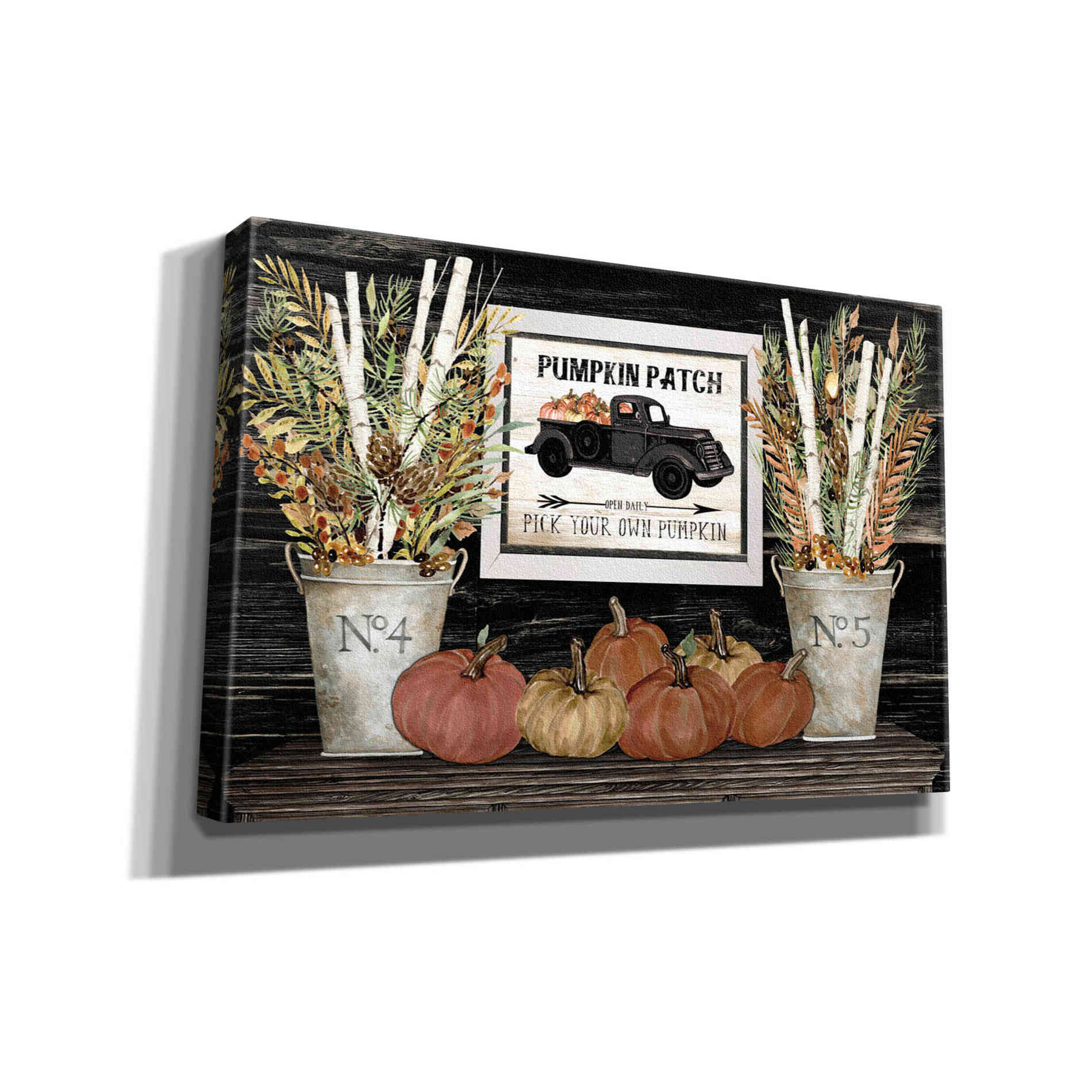 'Pumpkin Patch Still Life' by Cindy Jacobs, Canvas Wall Art