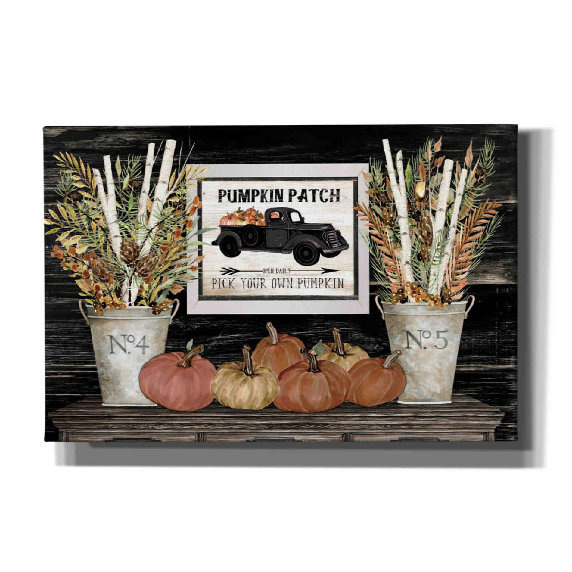 'Pumpkin Patch Still Life' by Cindy Jacobs, Canvas Wall Art