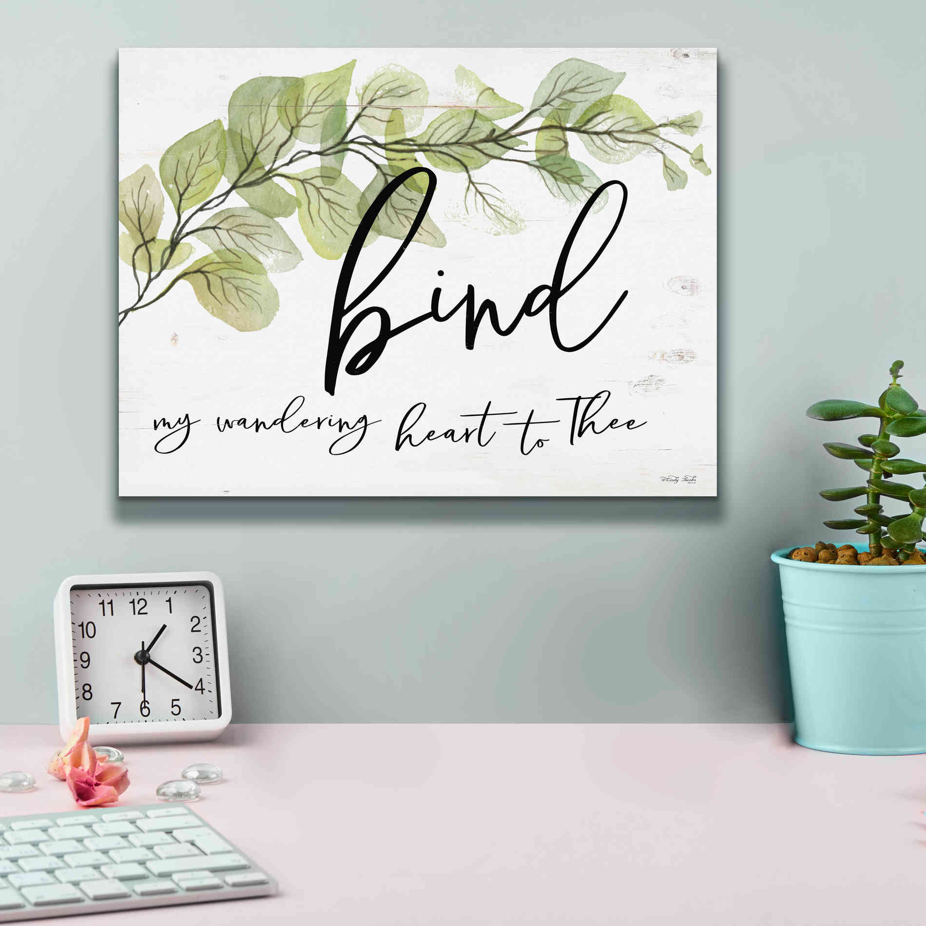 'Bind My Wandering Heart to Thee' by Cindy Jacobs, Canvas Wall Art,16 x 12