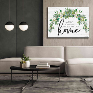 'Home - Where Family & Friends Gather Together...' by Cindy Jacobs, Canvas Wall Art,54 x 40
