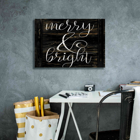 Image of 'Merry & Bright 2' by Cindy Jacobs, Canvas Wall Art,26 x 18