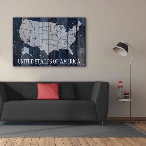 Image of 'Navy United States of America' by Cindy Jacobs, Canvas Wall Art,60 x 40