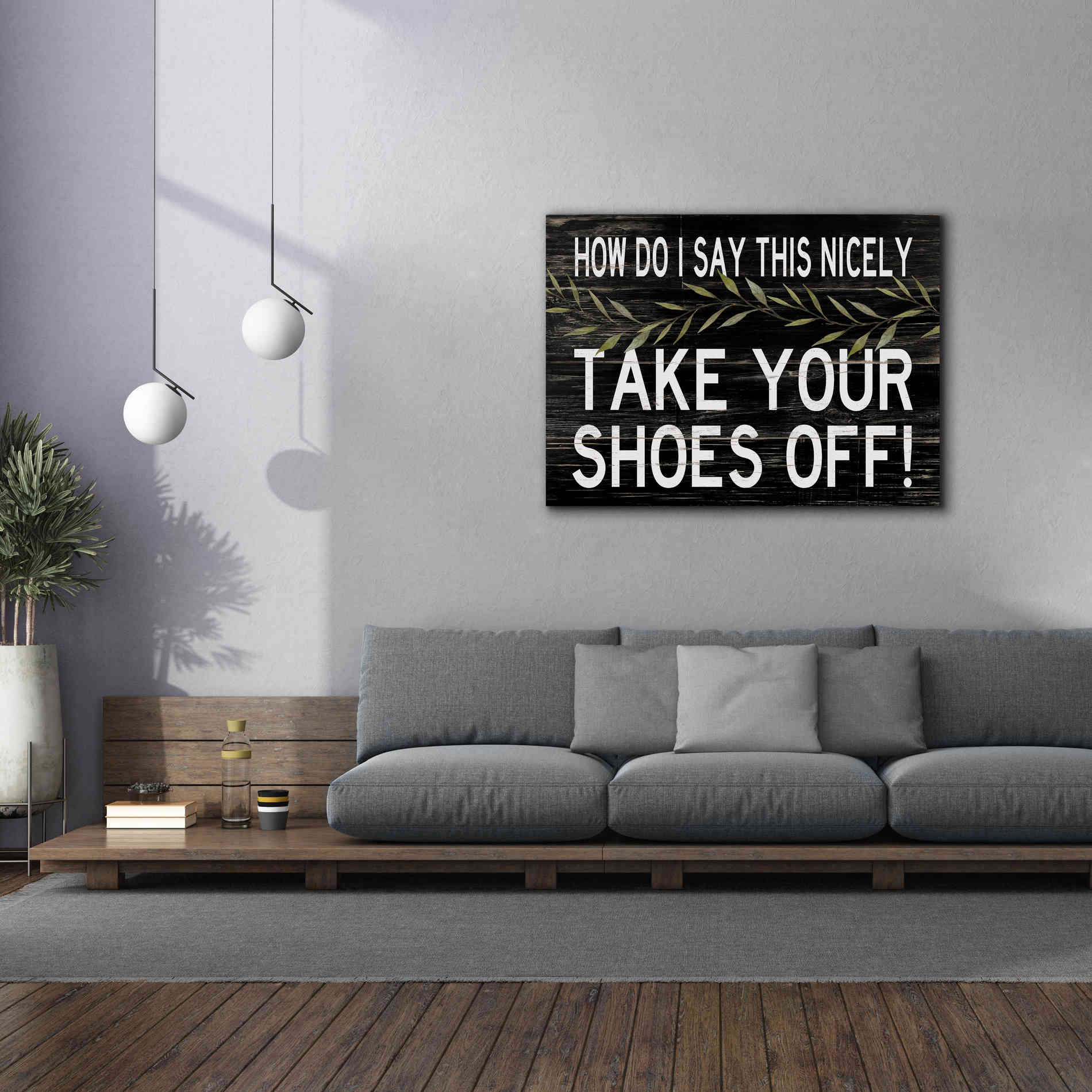 'Take Your Shoes Off' by Cindy Jacobs, Canvas Wall Art,54 x 40
