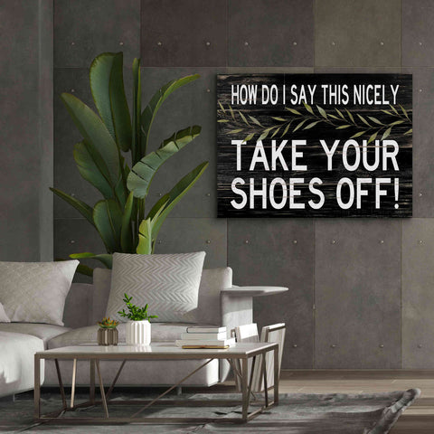 Image of 'Take Your Shoes Off' by Cindy Jacobs, Canvas Wall Art,54 x 40