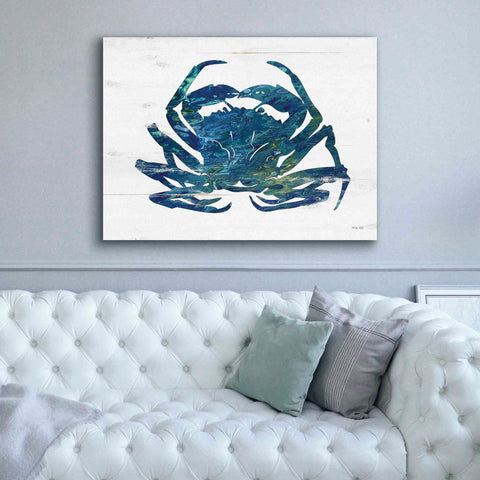 Image of 'Blue Coastal Crab' by Cindy Jacobs, Canvas Wall Art,54 x 40