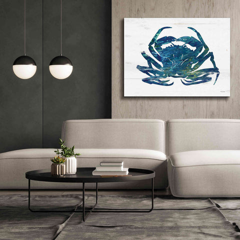 Image of 'Blue Coastal Crab' by Cindy Jacobs, Canvas Wall Art,54 x 40
