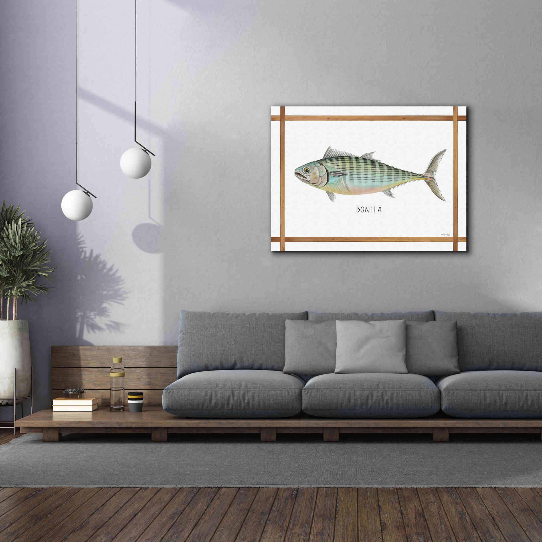 'Bonita on White' by Cindy Jacobs, Canvas Wall Art,54 x 40