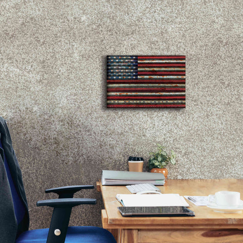 Image of 'One Nation Under God on Metal' by Cindy Jacobs, Canvas Wall Art,18 x 12